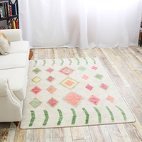 Tapis rond de luxe personnalisé, couleur claire, lavable en machine, motif carré abstrait noir/blanc pour cuisine et salle à manger