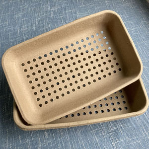 Tùy chỉnh tái chế bột giấy đúc dùng một lần phân hủy sinh học mèo khay rác - Product Image 4