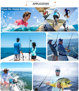 Chemise de Pêche sur Mesure OEM <span class=keywords><strong>Homme</strong></span> UPF50+ Séchage Rapide <span class=keywords><strong>Manche</strong></span> <span class=keywords><strong>Longue</strong></span> avec Capuche Mélange Bambou Polyester - Product Image 3