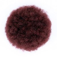 Queue de cheval afro bouclée en cheveux naturels alignés avec les cuticules, avec clips, pour vente en gros