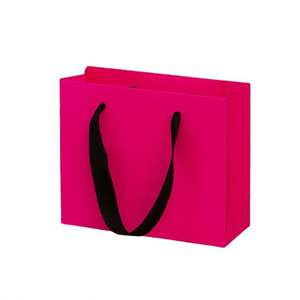 Sacs en papier économiques personnalisables avec votre logo pour boutiques de vêtements, emballages cadeaux, sacs en papier à poignée - Product Image 1