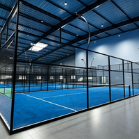 Konstruksi Arena Komersial Lapangan Padel Indoor Tanpa Tiang, Bentangan Lebar, Ketinggian Bebas