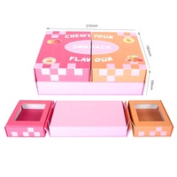Maßgefertigte Beidseitig Öffnende Umweltfreundliche Karton-Geschenkbox Matt Laminiert UV-Beschichtet für Süßigkeiten Desserts Babynahrung Party Stabile Ausführung