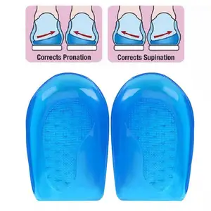 O/X SEBS Gel Heel Lifts Leg Correction Insoles Height Increase Shoe Inserts Pads With Silicone Heel Cups Shoe Inserts Pads Raise