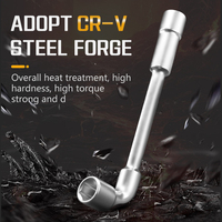 Clé à douille de type L 19mm personnalisable pour bricolage Clé hexagonale métrique à angle en L Modèle OEM Acier au chrome vanadium anti-étincelles 3 ans