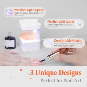 Mini UV Nail <b>Lamp</b> 2 <b>Timers</b> Fast Curing LED USB Portable Home Salon Use Gel Polish Nails Extension Cure <b>Lamp</b> - Product Image 5