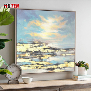 HOTEN Dipinto a Olio su Tela <span class=keywords><strong>di</strong></span> Paesaggio Marino in Stile Realistico con Barca, Fatto a Mano su Misura, Originale <span class=keywords><strong>di</strong></span> Artisti Famosi - Product Image 3