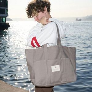 2023 Hot Promotional <b>Large</b> Capacity Beach Custom Canvas Women's Tote <b>Bags</b> with Bright Color for Work and Travel - Product Image 5