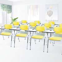 Ensemble Chaise et Table Scolaire Moderne pour Salle de Classe - Chaise et Bureau Tout-en-un