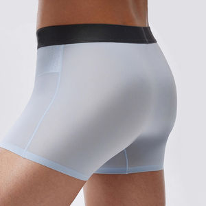 Premium Mesh Sport Hommes Boxer Slip Logo Personnalisé Respirant Sans Couture Glace Soie Hommes Culottes et Boxers pour Hommes en Gros - Product Image 2