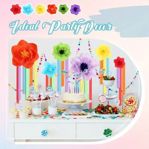 Мексиканский набор украшений для вечеринки мексиканский Креп-бумага цветы фиеста оборки стример фон для украшения вечеринки Cinco De Mayo - Product Image 4