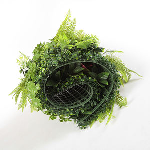 Prix usine 50x100cm plantes artificielles en plastique jungle tropicale Style verdure toile de fond avec faux <span class=keywords><strong>mur</strong></span> de plantes à suspendre - Product Image 6