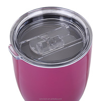 Gobelets à vin or à Solution unique 10oz verre à vin rouge en acier inoxydable tasse thermique avec couvercles