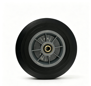8 Inch Solid Rubber Caster <b>Wheel</b> <b>Plastic</b> Rim Heavy Duty Trolley Tire for Hand Truck Garden Cart - Product Image 2