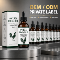 Complément alimentaire pour la santé intestinale des volailles, poudre probiotique soluble dans l'eau pour poulets de chair, poules pondeuses, canards, cailles, liquide oral disponible