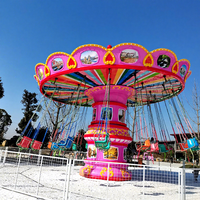 Manège de parc d'attractions à thème : Chaise volante rose extrême pour fête foraine, à vendre