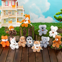 Série Mignonne Petites Amandes : Peluches Animaux Sauvages Ultra Douces en Coton PP, Porte-clés, Cadeau d'Anniversaire, Loutre, Koala, Jouets en Peluche