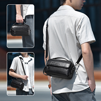 Sac bandoulière tendance en cuir PU de haute qualité, imperméable, léger, résistant à l'usure, avec fermeture éclair et plusieurs poches