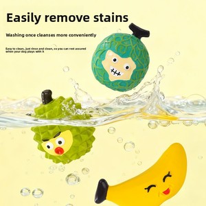 Nuevo Juguete de Dentición con Sonido de Frutas (Hami Melon y Durian) con Cara Sonriente de Dibujos Animados FZ-E5126 para Perros Pequeños - Product Image 4