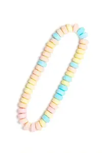 Individual Wrapped 50ct In Resealable Standup Candy Bag Classic Flavors Stretchable Hard Candy 500pc/ct Necklace Candy