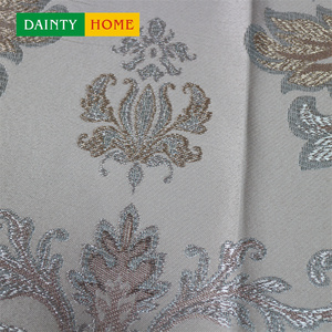 Tùy chỉnh thanh lịch Hoa Jacquard Xếp Nếp màu be thêu Rèm vàng cho phòng khách và phòng ngủ - Product Image 4