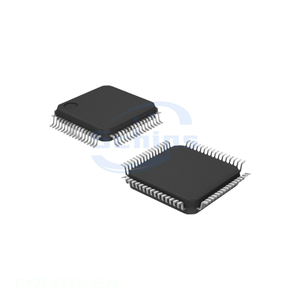 BOM IC มีสินค้าในสต็อก ซื้อออนไลน์ ชิ้นส่วนอิเล็กทรอนิกส์ CY7C4225-15AC 64 LQFP ลอจิก - Product Image 1