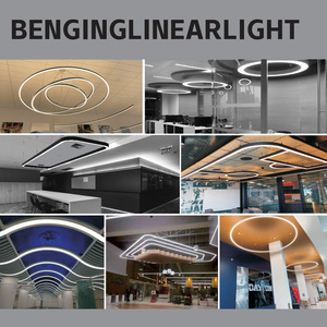 PULUOTI Bandes lumineuses <span class=keywords><strong>LED</strong></span> blanches pour <span class=keywords><strong>plafond</strong></span>, en profilé en alliage d'aluminium, pour cloison sèche, plâtre, encastrées en aluminium - Product Image 2