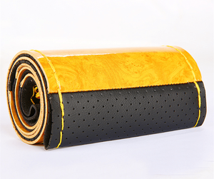 Funda para Volante de Coche Marcan, Apta para Todas las Estaciones, con Estilo de Cuero, Color Negro, Circular - Product Image 3