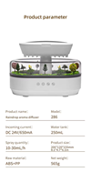 Diffuseur d'arômes en forme de goutte de pluie avec musique et lumière LED, humidificateur ultrasonique d'huiles essentielles en gros