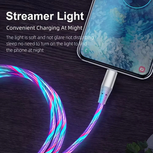 <span class=keywords><strong>Cable</strong></span> <span class=keywords><strong>USB</strong></span> Tipo C Luminoso de 1m/2m 5A con Flujo de Luz LED, <span class=keywords><strong>Cable</strong></span> de Carga Rápida para Samsung Xiaomi <span class=keywords><strong>iPhone</strong></span> 15 16 17 Pro - Product Image 3