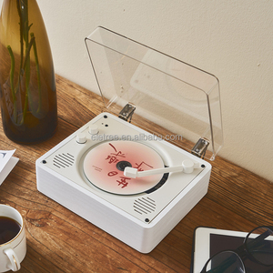 Phong Cách Cổ Điển Bằng Gỗ Di Động 3 Tốc Độ Băng Ghi Âm Boombox MP3 Boombox Loa Vinyl Phong Cách Máy Nghe Nhạc <span class=keywords><strong>CD</strong></span> - Product Image 6