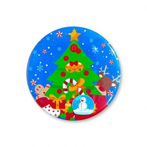 Badges en tôle personnalisés sur le thème de Noël avec une décoration d'ambiance Père Noël - Product Image 5