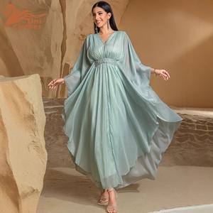 evening dresses malaysia Shimmering Beaded Long Sleeve Evening Dresses with Feathers A-Line For –  Viniodress main image 0