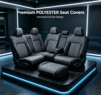 Housses de siège auto universelles MELCO Premium en polyester, ensemble complet matelassé, protections de sièges automobiles pour la plupart des véhicules, toutes saisons