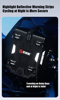 Sacs de moto Kewig TPU imperméables de grande capacité 5,5 L, à dégagement rapide, adaptés au tourisme/cyclisme à moto