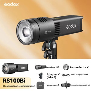 Luz de <span class=keywords><strong>Cine</strong></span> Godox RS100bi RS100r, Luz de Relleno a Todo Color de 100W, Portátil para Fotografía y Grabación, Hecho en China - Product Image 3