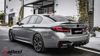 Aile de lèvre de becquet de coffre arrière en Fiber de carbone de Style CS pour BMW série 5 G30 540i M550i F90 M5 2017-2023 Kit de carrosserie d'installation parfaite