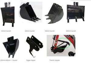 Zware Backhoe 13. 5pk/15pk Benzinemotor Landbouwgrond Bouwplaats Huishoudelijke Minigraafmachine - Product Image 3