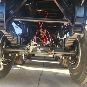 Semi-remorque en acier robuste à 4 essieux, capacité de charge de 30 000 kg, plateau plat pour le transport de conteneurs - Product Image 6