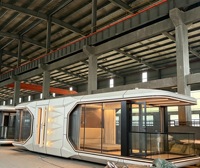 Maison-capsule spatiale ZhongJunTen T7, hôtel-conteneur mobile avec design moderne, solution complète pour une utilisation en extérieur