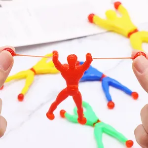2025 도매 9*3CM 참신 및 개그 장난감 스티커 손 아이들 벽 등반 남자를위한 Fidget 스파이더 맨