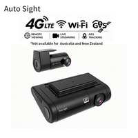 Caméra de tableau de bord double objectif 4K avec vision nocturne, Wi-Fi, caméra avant et arrière 4K, moniteur de stationnement, caméras de voiture