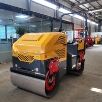 Mini-compacteur routier tandem haute efficacité 2T, machine vibrante autoportée pour asphalte – Fabricant