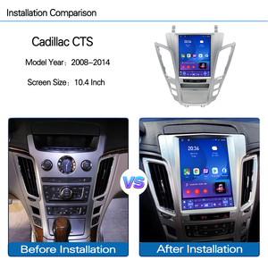 Reproductor Multimedia para Automóvil Android 15 de 10.4 Pulgadas para <span class=keywords><strong>Cadillac</strong></span> <span class=keywords><strong>CTS</strong></span> 2008 2009 2010 2011 2012 2013 2014, CarPlay, 4G, GPS, Navegación - Product Image 5