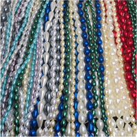 Goutte lisse cristal Imitation perle goutte d'eau perles de verre pour bricolage faisant des breloques de mode bijoux collier boucle d'oreille accessoires