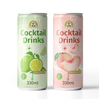 Boissons alcoolisées aromatisées de marque privée-Cocktail de fruits à base de vodka 6%-8% vol Alcool Bière aux saveurs personnalisées