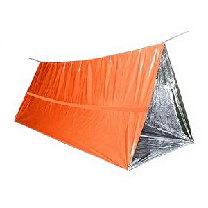 Couverture de survie imperméable pour 2 personnes, abri de survie ultraléger, tente isolée d'urgence pour le camping et la randonnée - Product Image 1