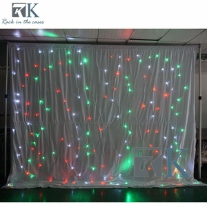 Cortina de Luces LED para Bodas, Tela con Diseño de Cielo Estrellado RGB, Decoración para Discotecas, DJ, Fondo de Escenario a Todo Color - Product Image 6