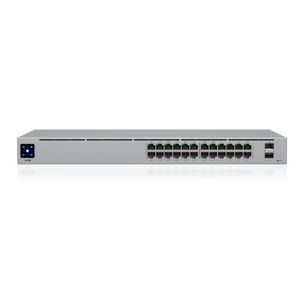 For USW-24-POE Layer 3 24 Gigabit RJ45 Industrial Enterprise POE <b>Network</b> <b>Switch</b> 420Gbps Capacity 400W Total PoE - Product Image 1