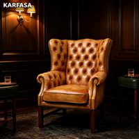 Vintage-Stil Gepolsterter Sessel Moderner Komfortabler Loungesessel für Wohnzimmer Hotelprojekte Großhandel OEM